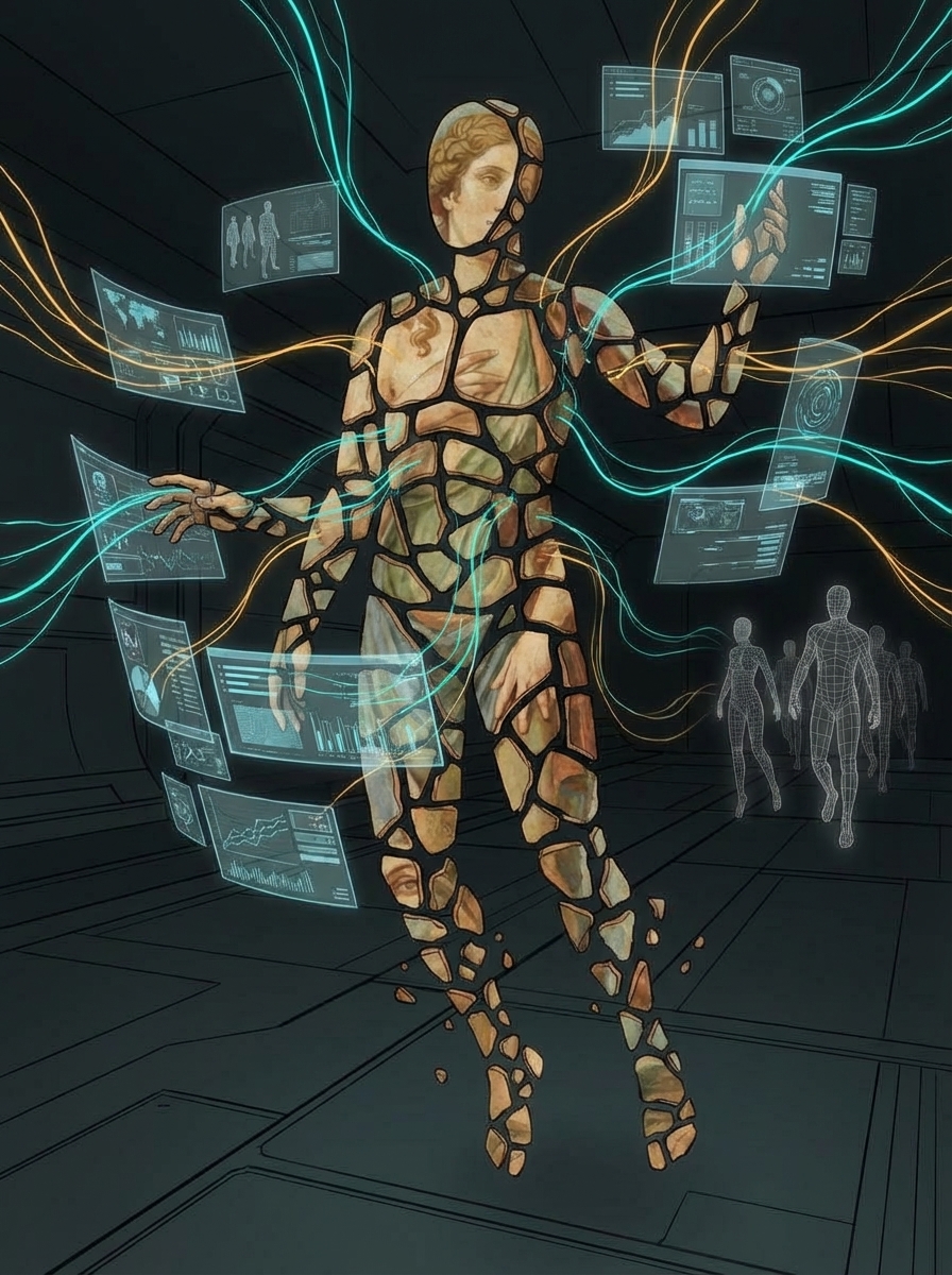 Michel coordinating deliverables across the destabilized agent floor, seamlessly integrating Huma's arrival into the existing workflow.